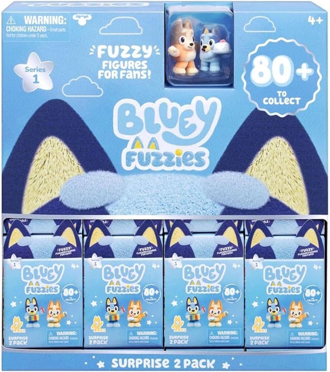 Bluey S14 Fuzzies 2 Pack Assorted