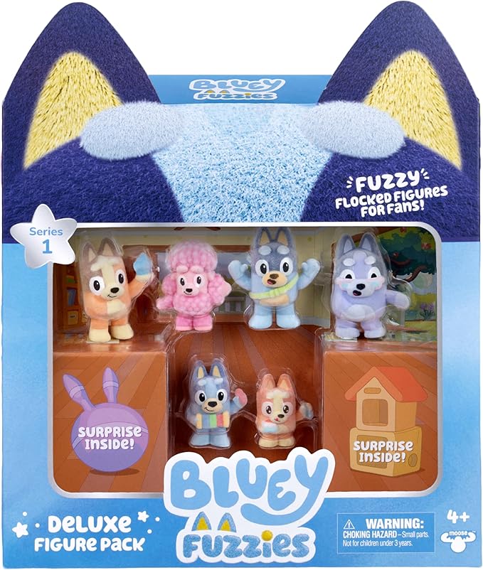 Bluey Fuzzies Deluxe 8 Figure Pack