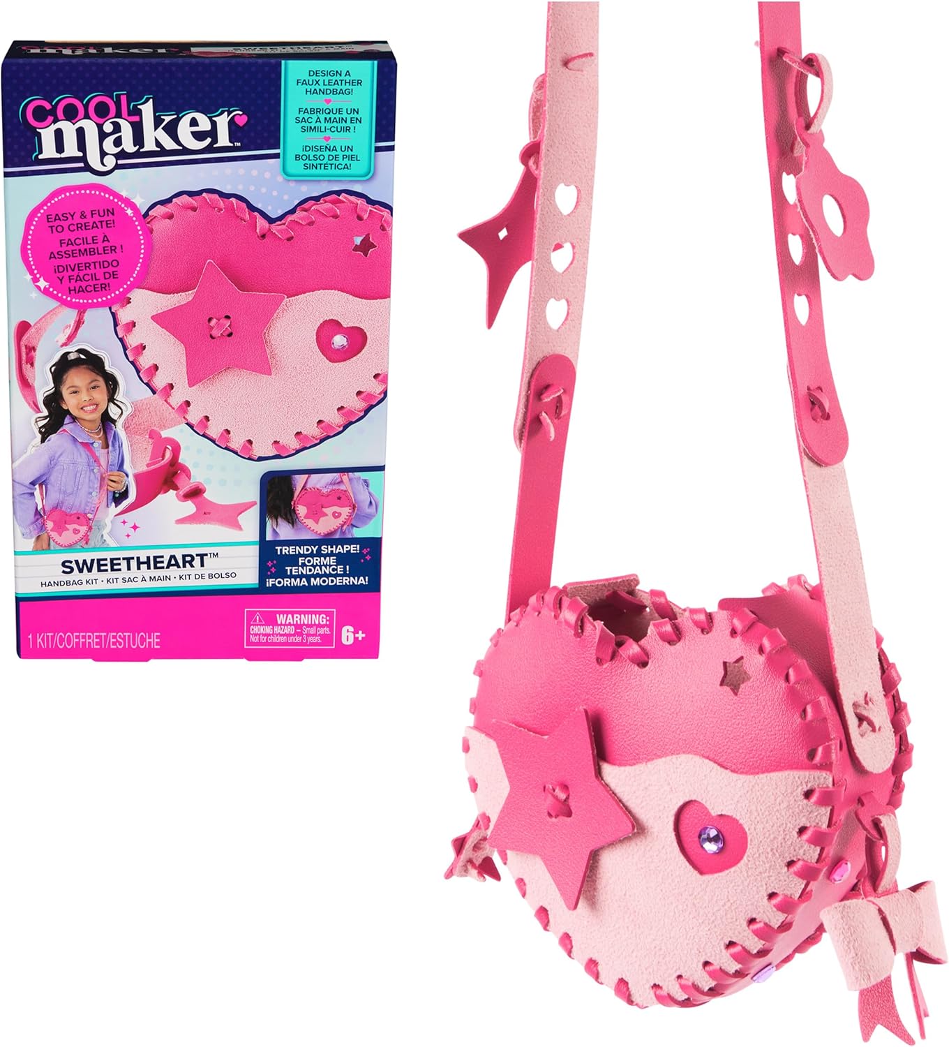 Cool Maker Sweetheart Handbag Kit Design a Faux Leather Shoulder Bag