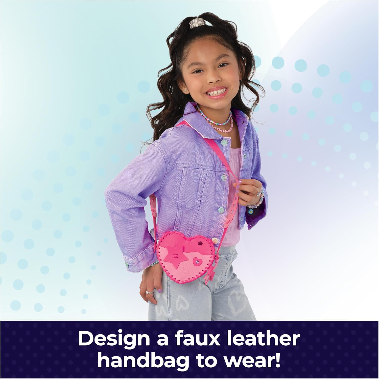 Cool Maker Sweetheart Handbag Kit Design a Faux Leather Shoulder Bag