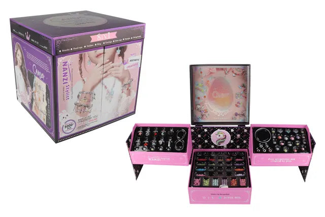 Caniya 8 in 1 DIY Beads Jewelry Making Kit with Jewelry Box 955-64