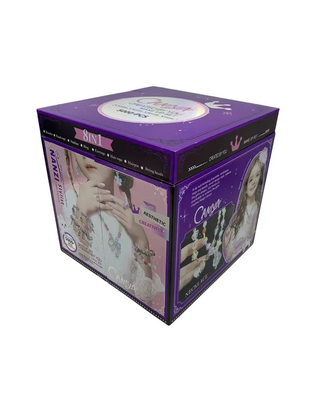 Get Caniya 8 in 1 DIY Beads Jewelry Making Kit with Jewelry Box 955-64