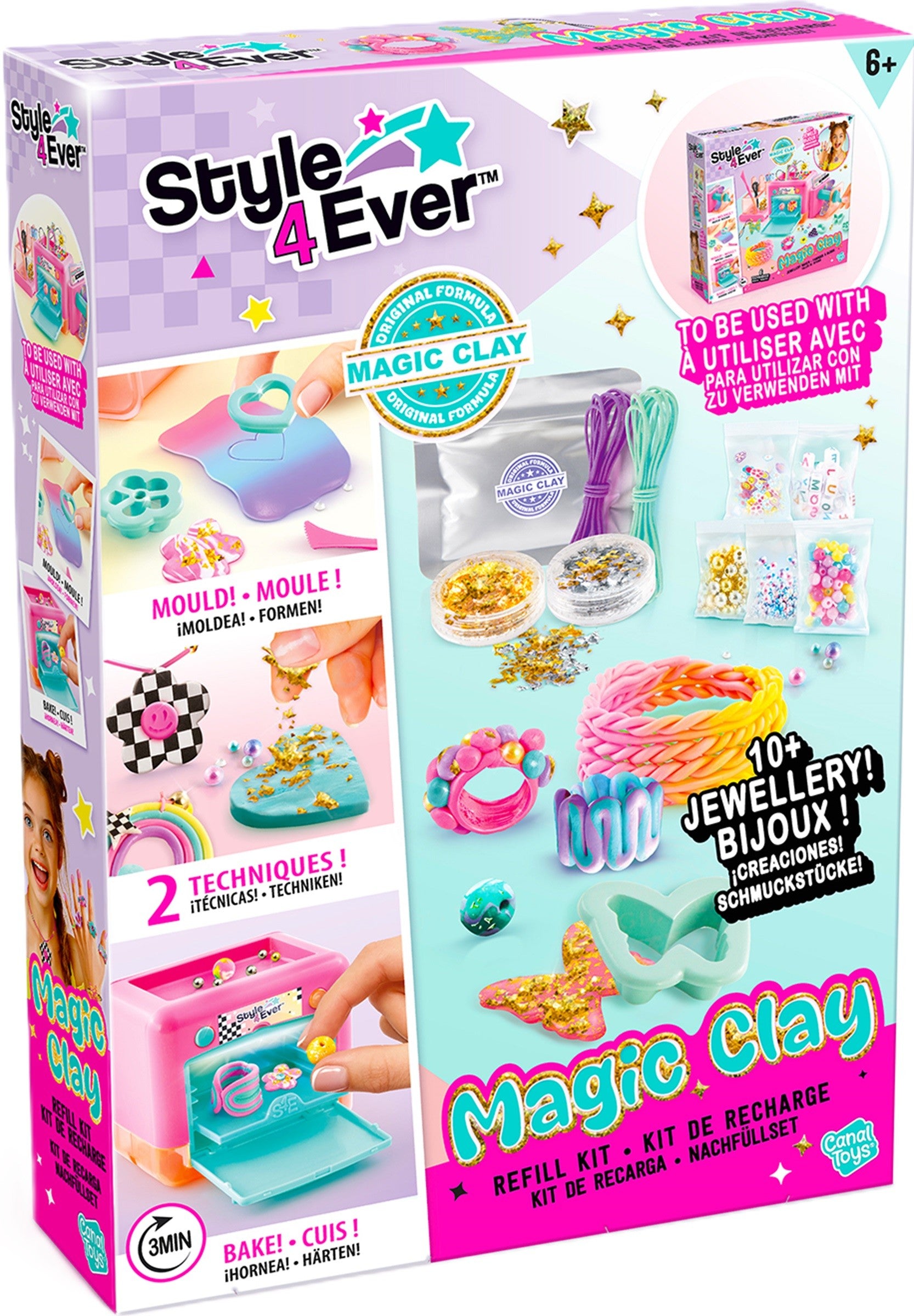 Canal Toys Magic Clay Refill Kit 10+ Jewelleries