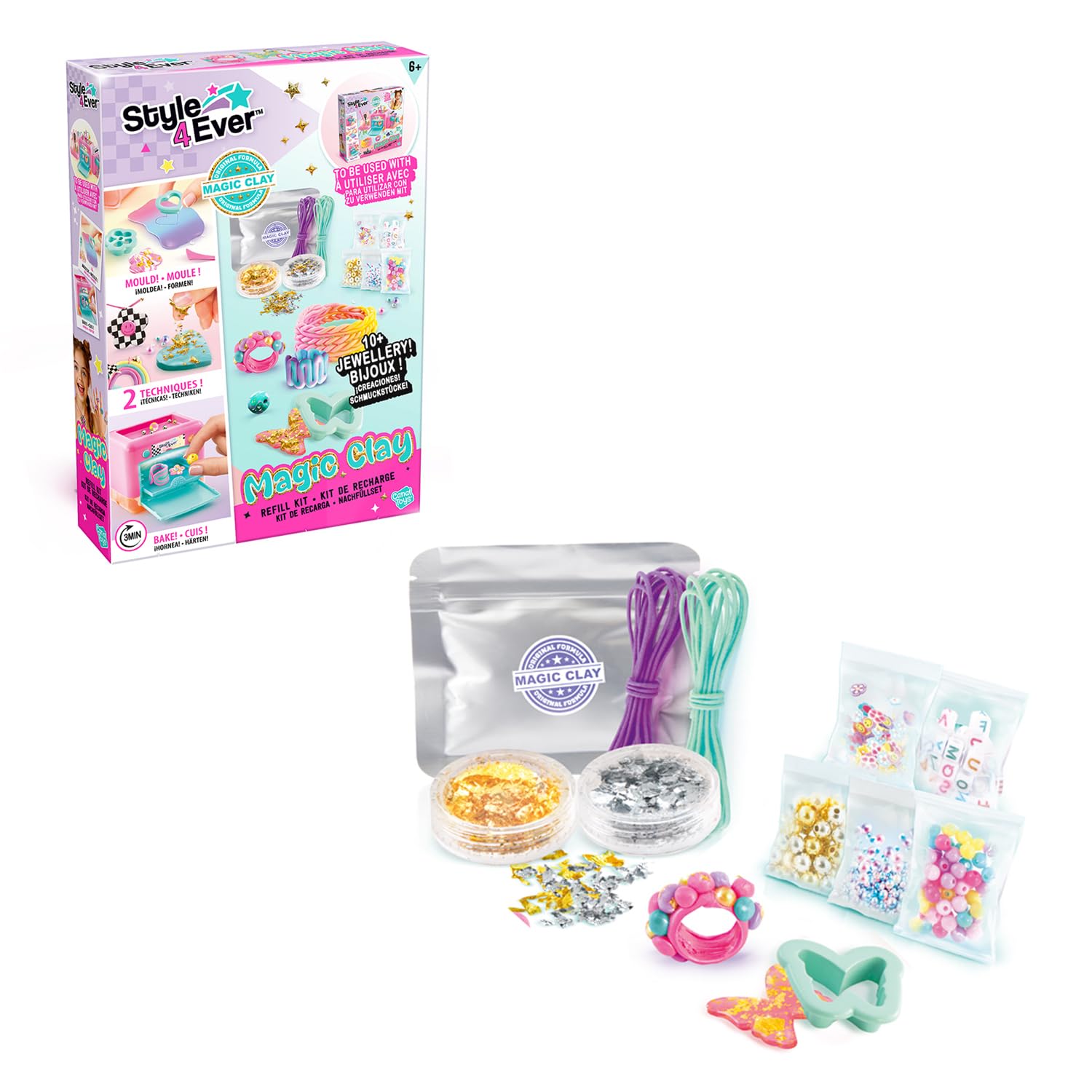 Canal Toys Magic Clay Refill Kit 10+ Jewelleries