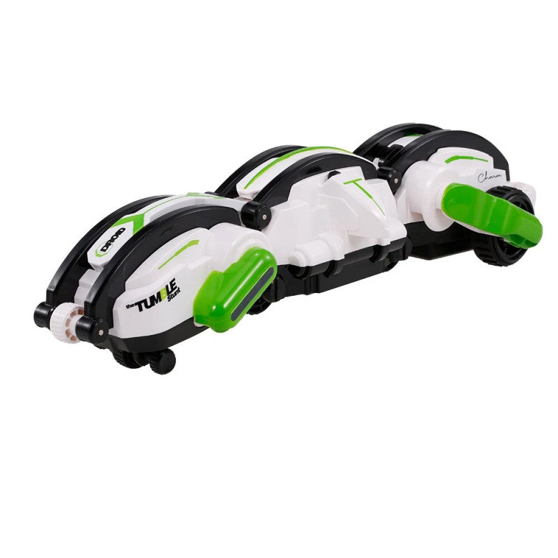 Crazon 2.4G Remote Control Transforming Caterpillar Stunt Car Green