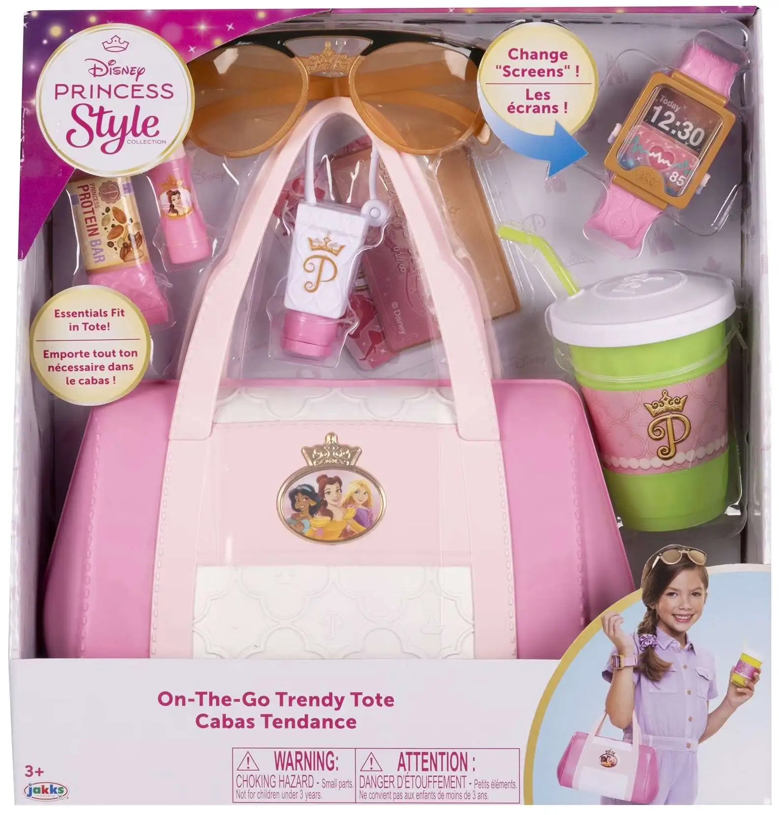 Disney Princess Style On The Go Trendy Tote Playset