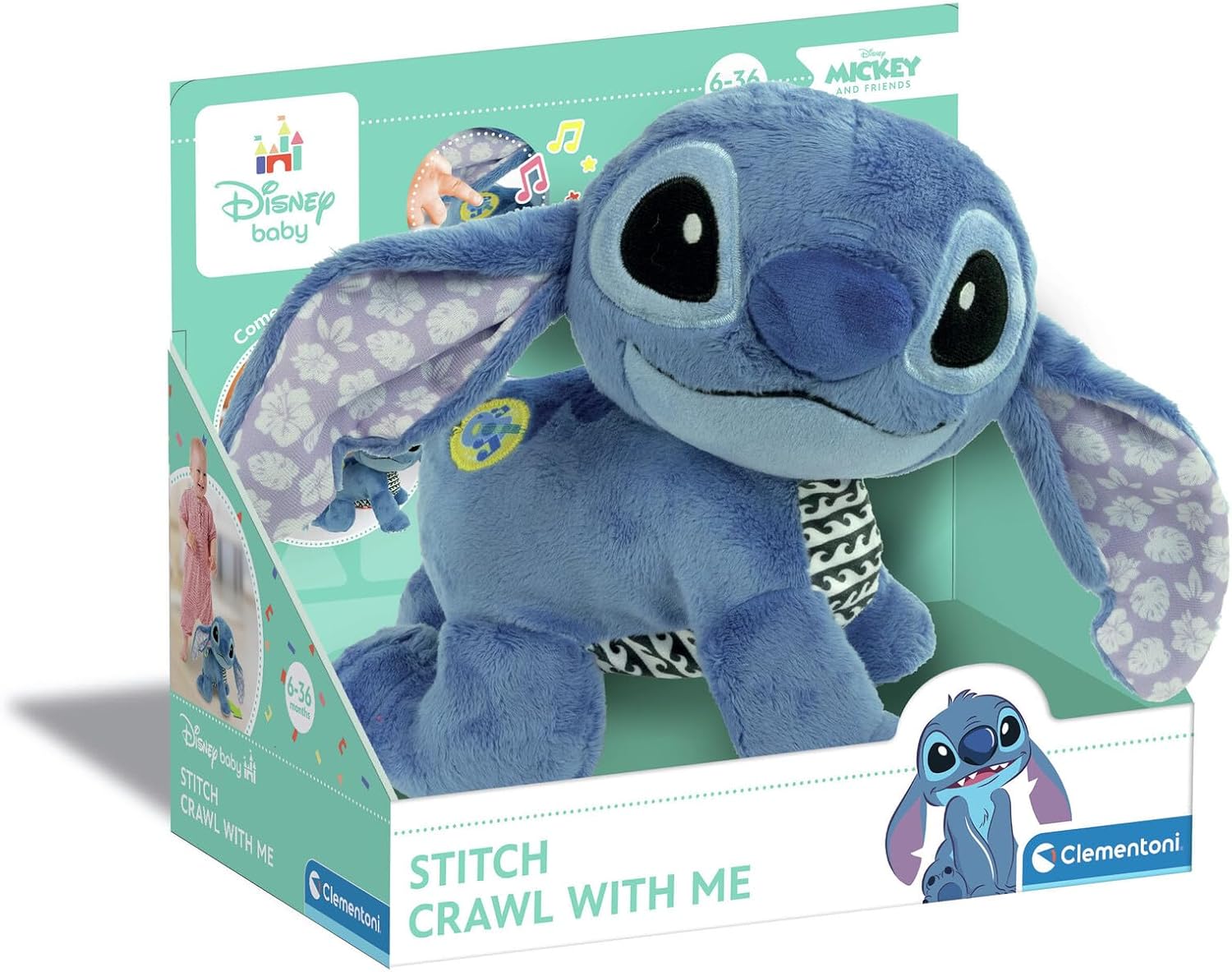 Disney Stitch Crawl with Me Plush