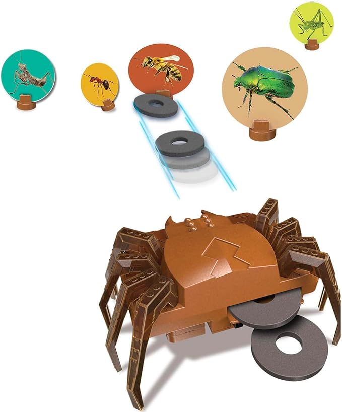 قاذف الأقراص روبوت العنكبوت من 4M KidzRobotix