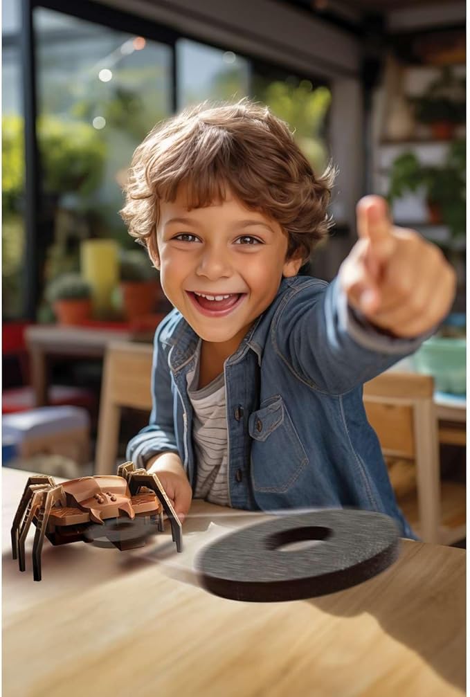 قاذف الأقراص روبوت العنكبوت من 4M KidzRobotix
