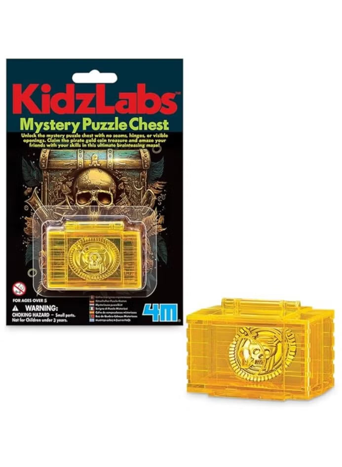 4M Kidzlabs Science Card Mystery Puzzle Chest