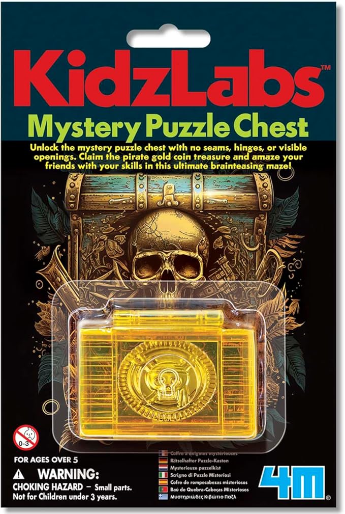 4M Kidzlabs Science Card Mystery Puzzle Chest
