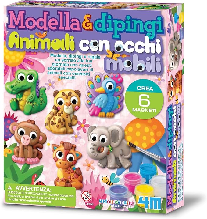 4M Mould and Paint DIY set Googly Eyes Animals