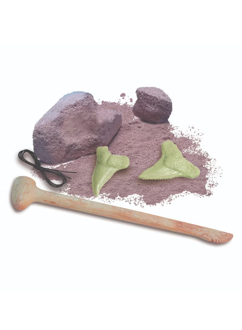 4M Kidzlabs Dig & Glow Shark Tooth Fossils