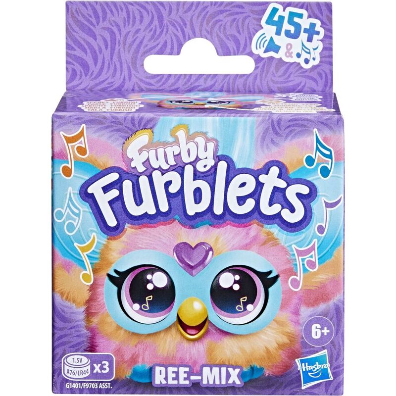 Furby Furblet Ree Mix 2 Inch Keychain Plush Toy