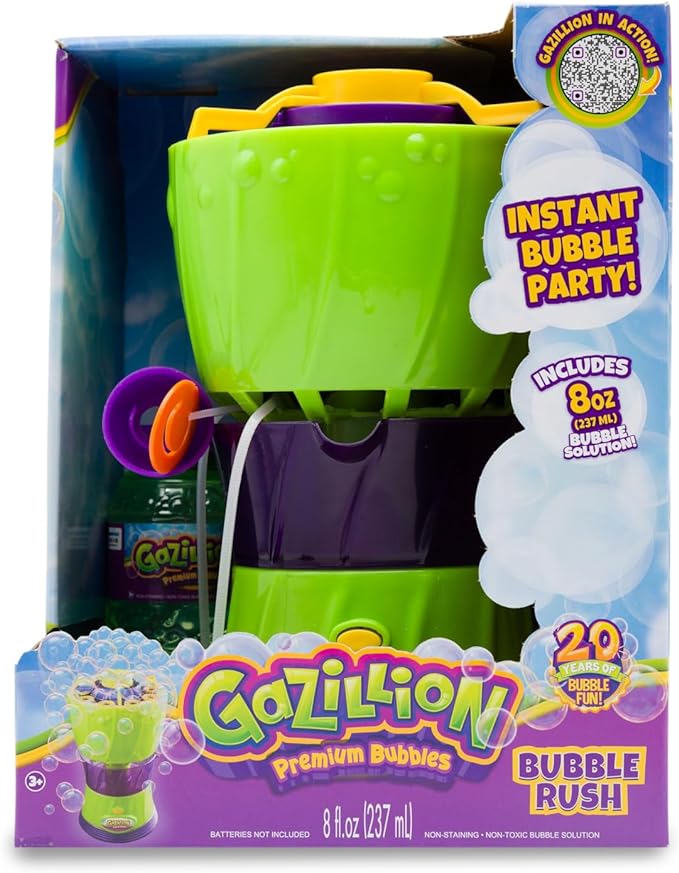 Gazillion Bubble Rush Bubble Blower Machine Bubbles