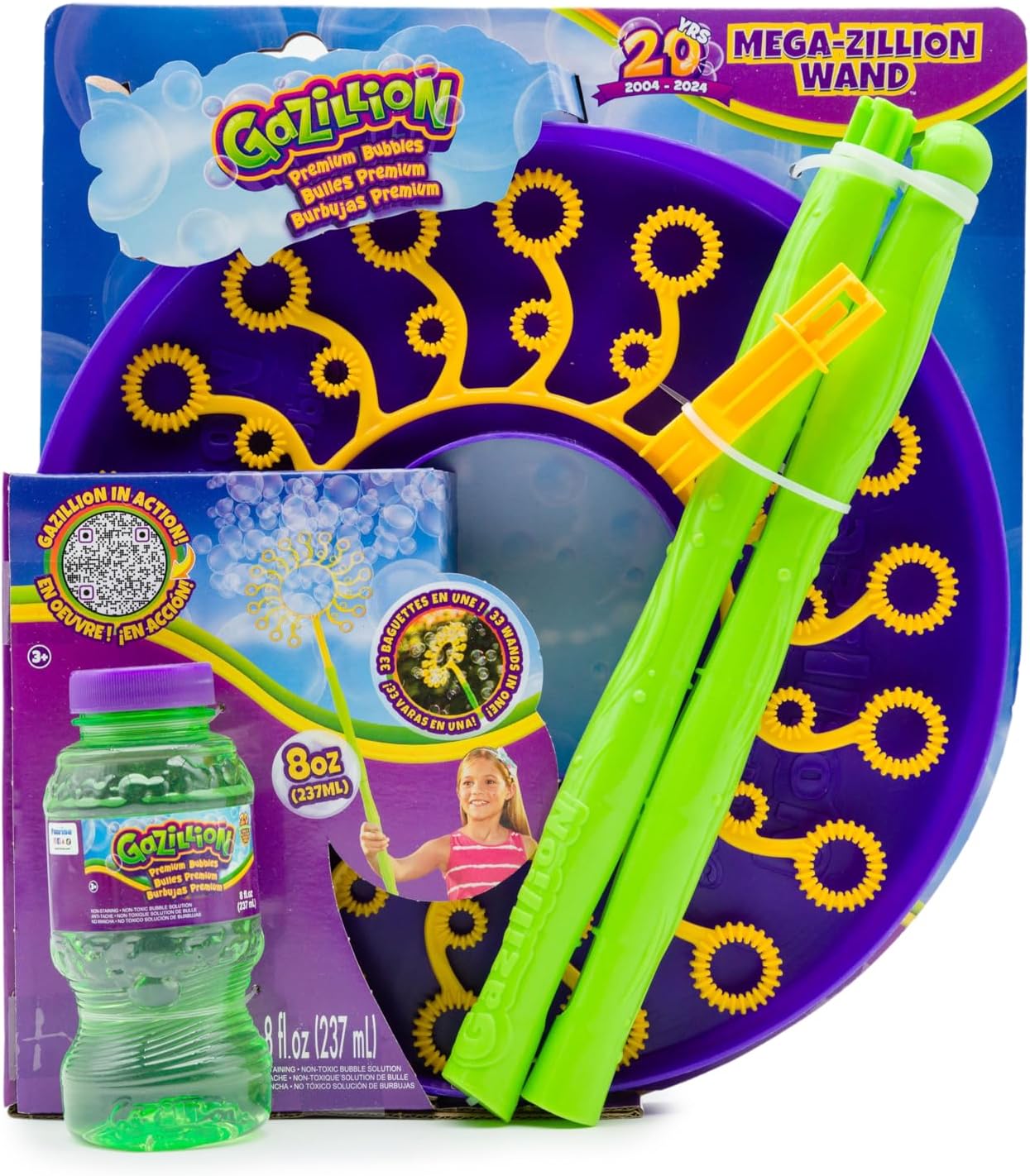 Gazillion 8oz Megazillion Wand Bubble