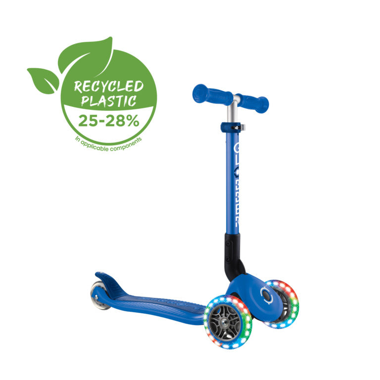 Globber Junior Foldable Lights Scooter