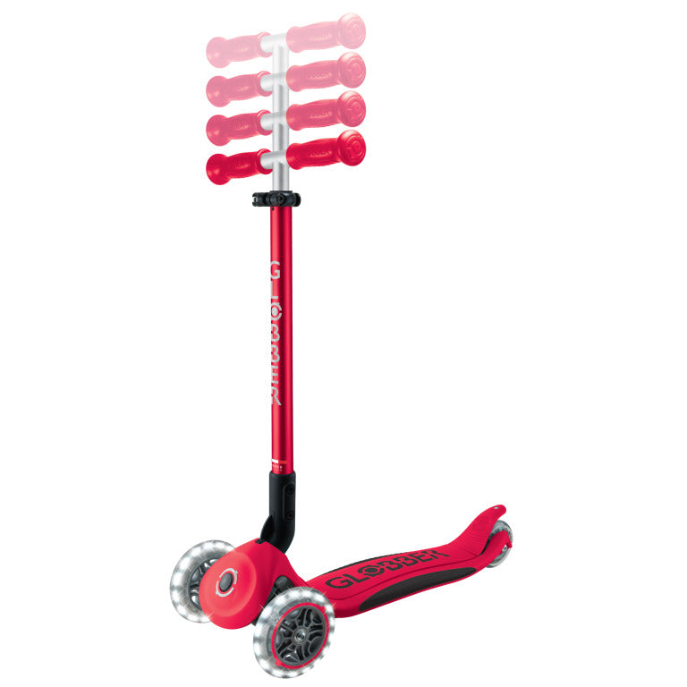 Globber Elite Lights Scooter-Red