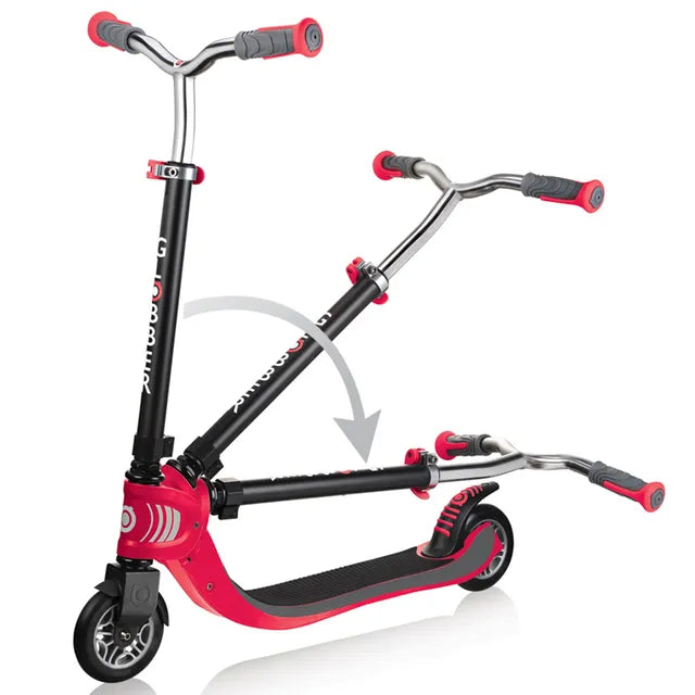 Globber Flow Foldable Scooter 125-Red and Black