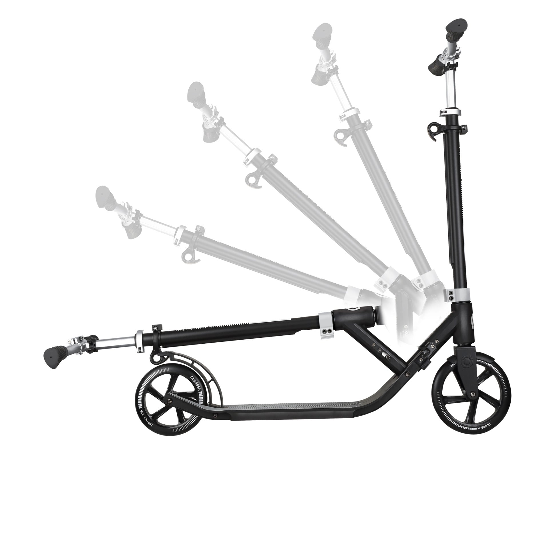 Globber One NL 205-180 Duo Scooter-Lead Grey