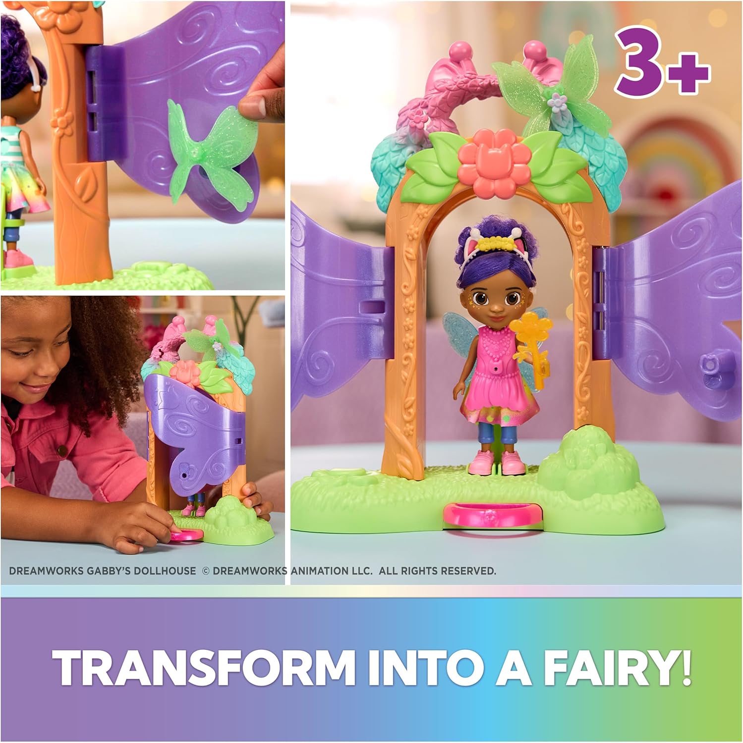 Gabbys Dollhouse Fairylandia Fairy Magic Reveal Playset