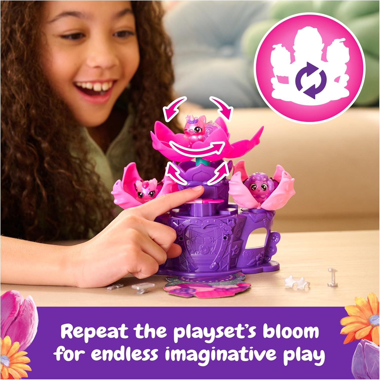 Hatchimals Flower Fest Collectibles Pack with 3 Surprise Blind Box Characters