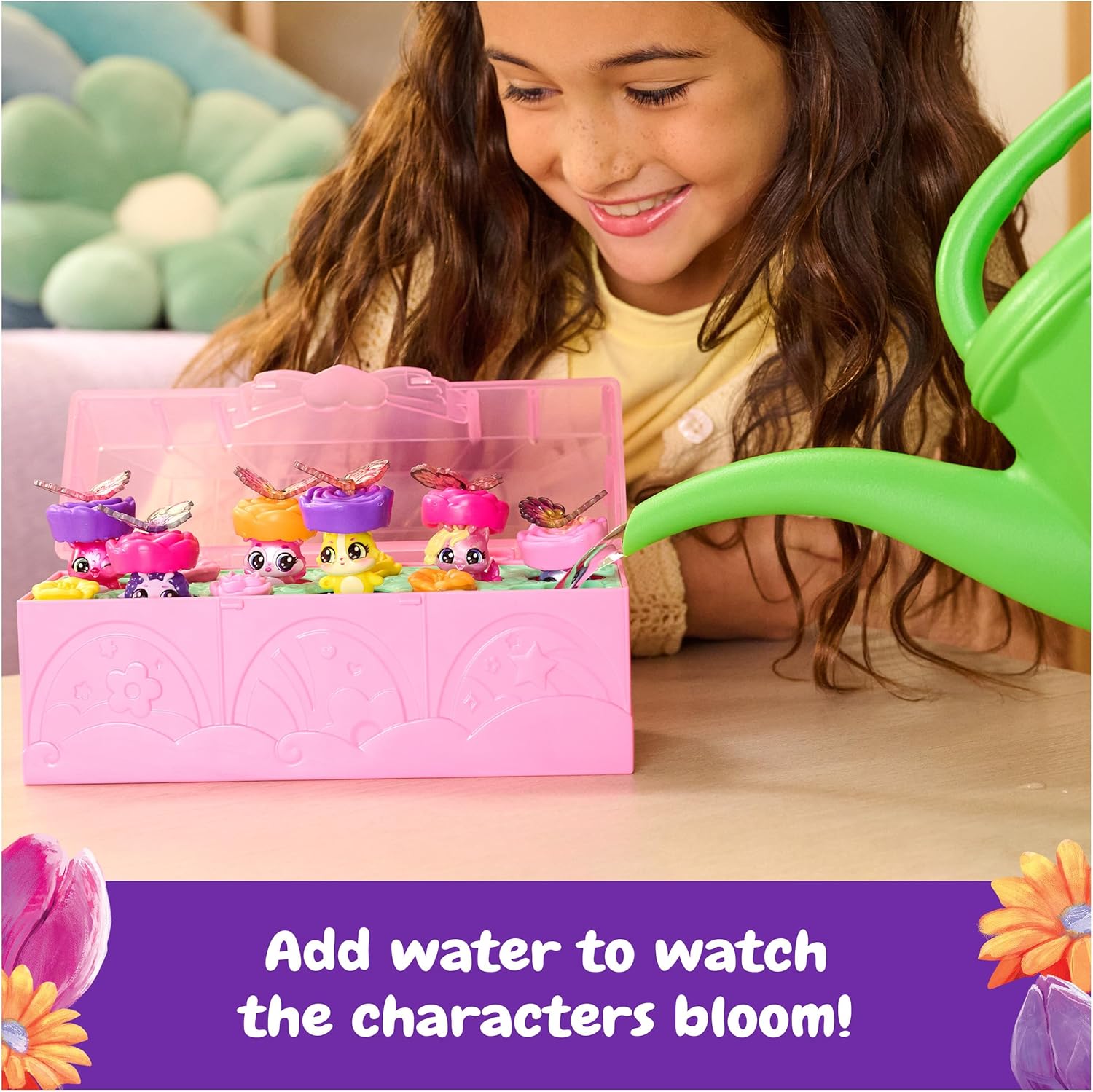 Hatchimals Bloomables Bloom Bash Pack Cute Easter Basket Stuffers with 6 Surprise Blind Box Figures