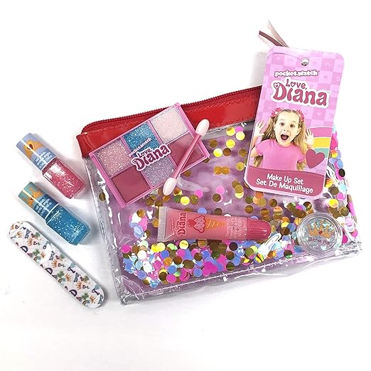 مجموعة ألعاب مكياج حقيبة قطار لوف ديانا
