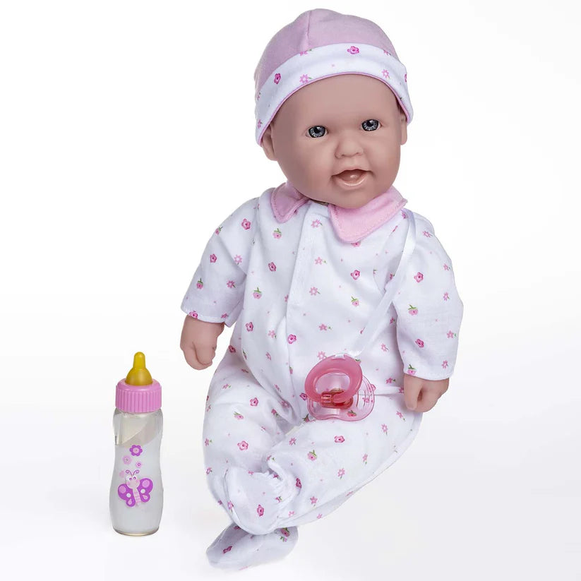 JC Toys La Baby 16 Inch Soft Body Baby Doll in Pink