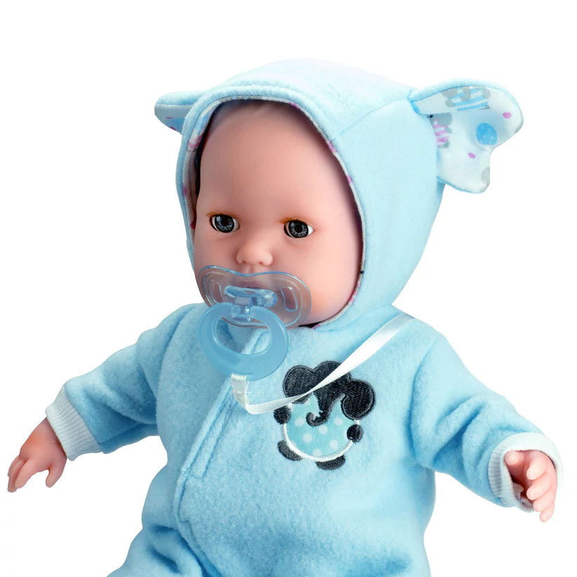 JC Toys Berenguer Boutique Blue Soft Body 15Inch Baby Doll