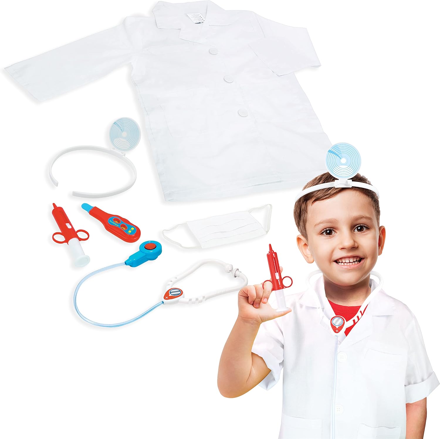 Doctor Costume Set with Medical Tools