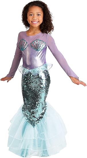 Kids Mermaid Costume Fantasy Fancy Dress XL