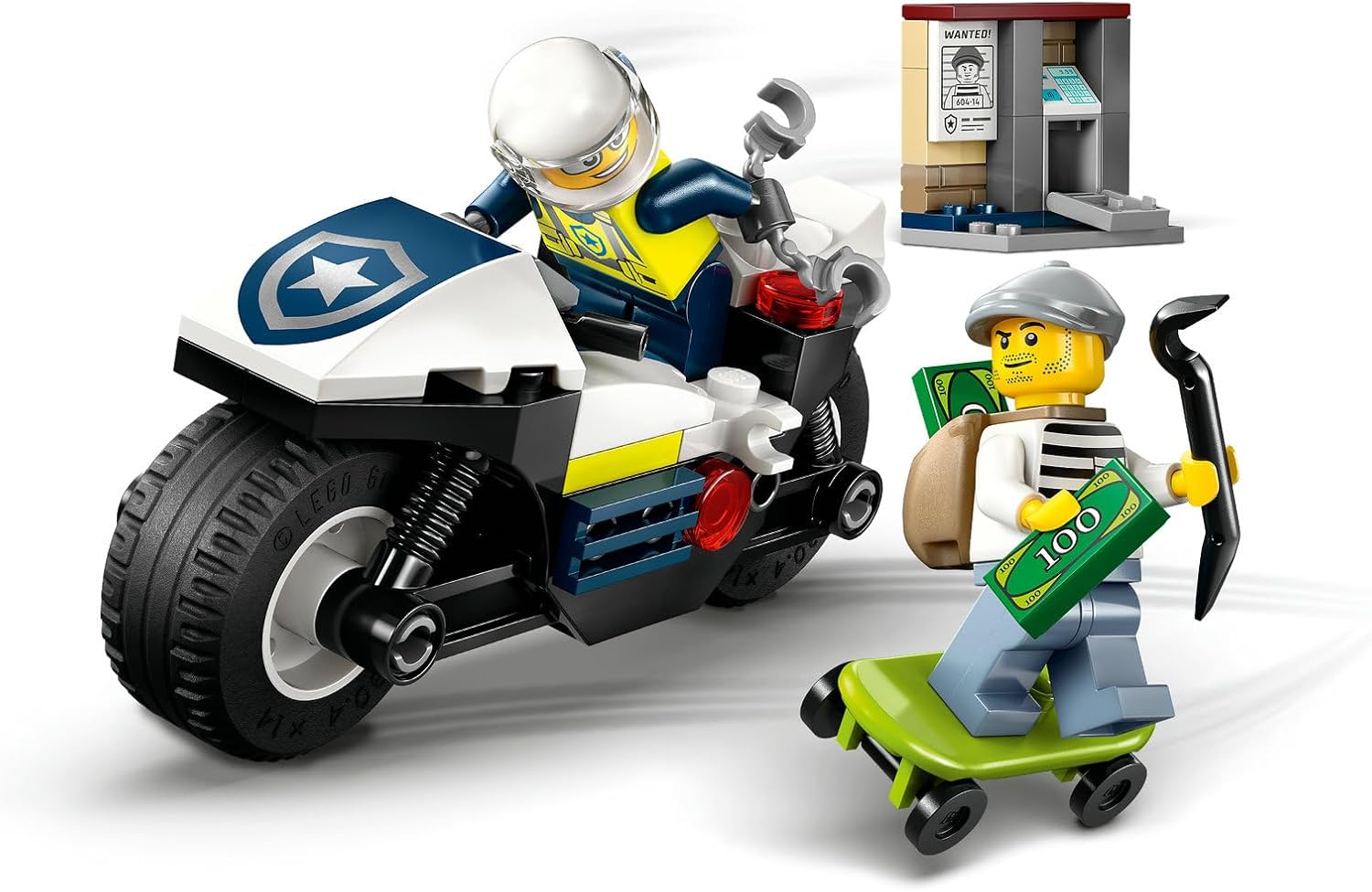 Lego Police Motorcycle Chase V29