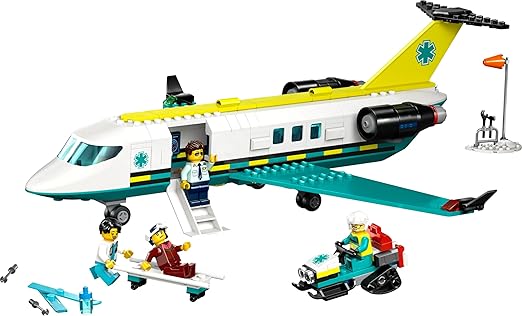 Lego City Emergency Air Ambulance Airplane Toy V29