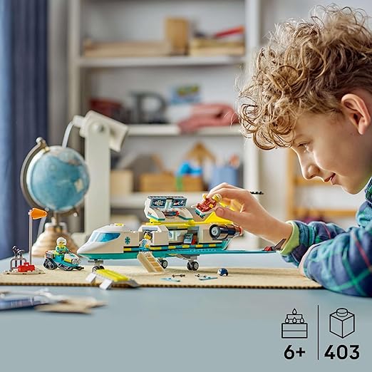 Lego City Emergency Air Ambulance Airplane Toy V29