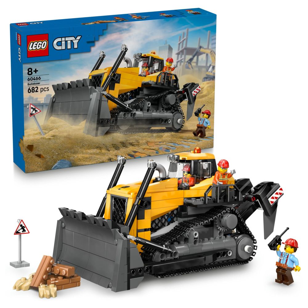 Lego City Yellow Bulldozer Toy V29