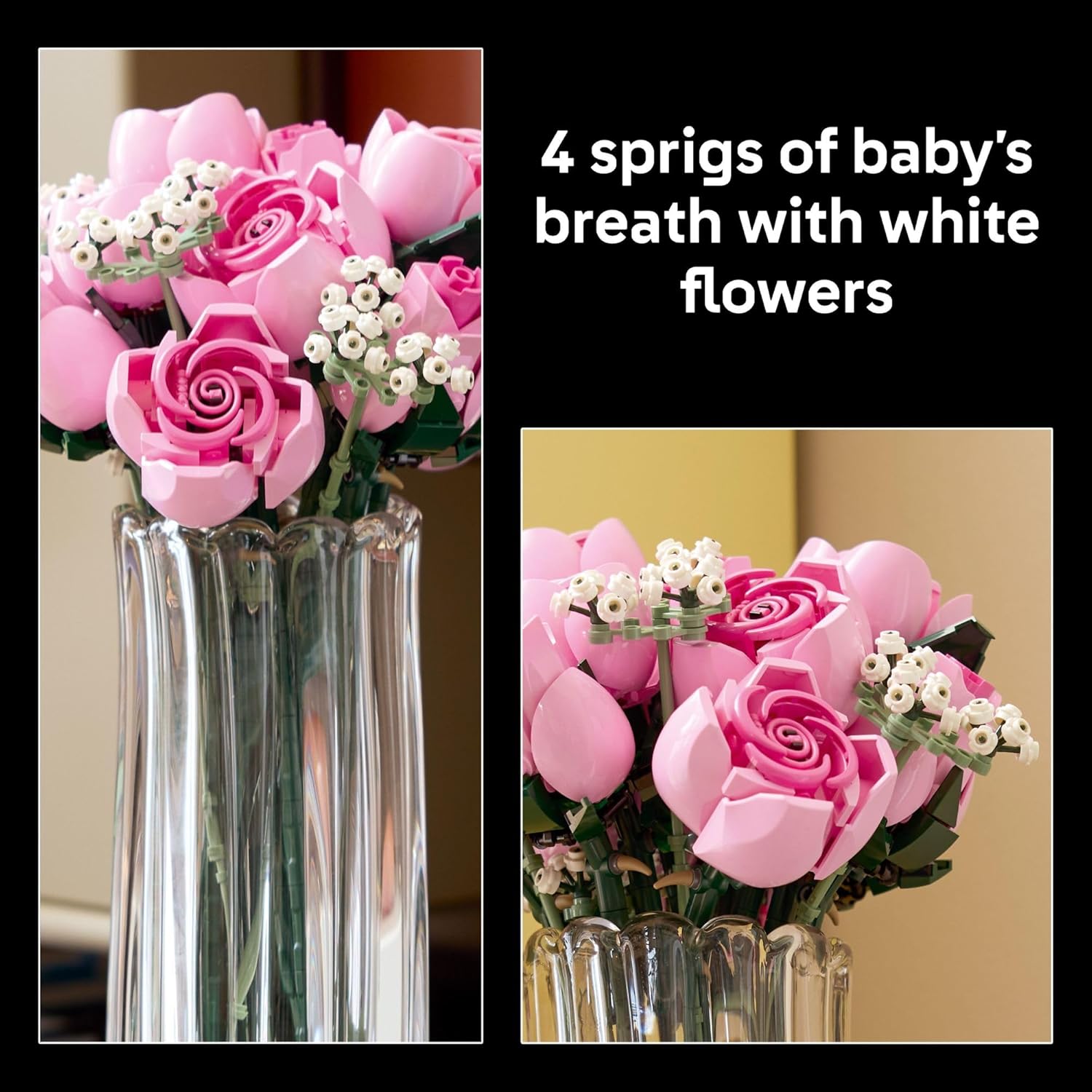 Lego Botanicals Bouquet of Pink Roses 789Pcs