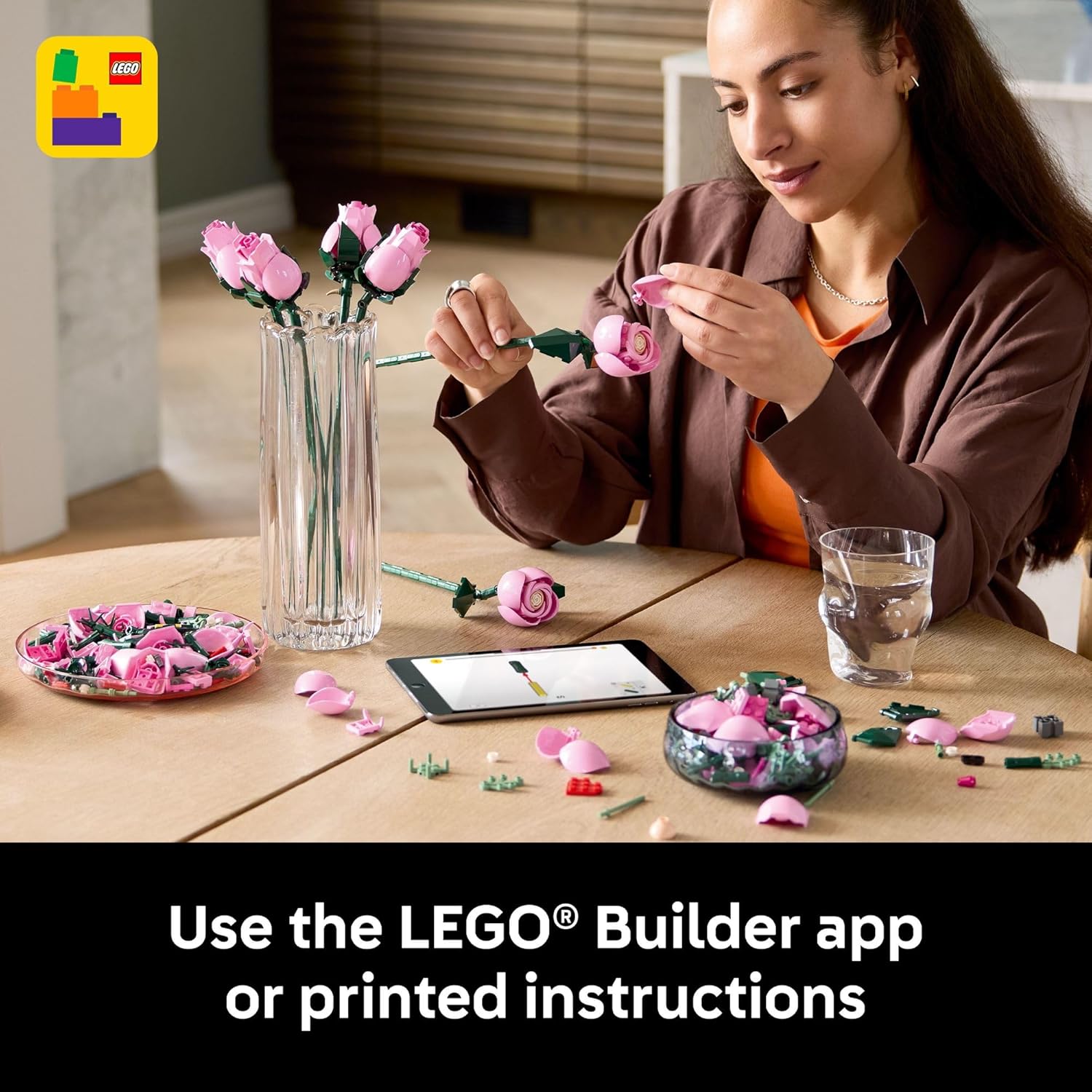 Lego Botanicals Bouquet of Pink Roses 789Pcs