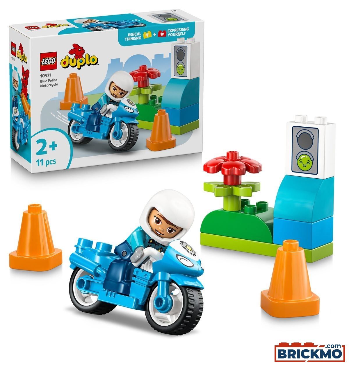Lego Duplo 10471 Blue Police Motorcycle