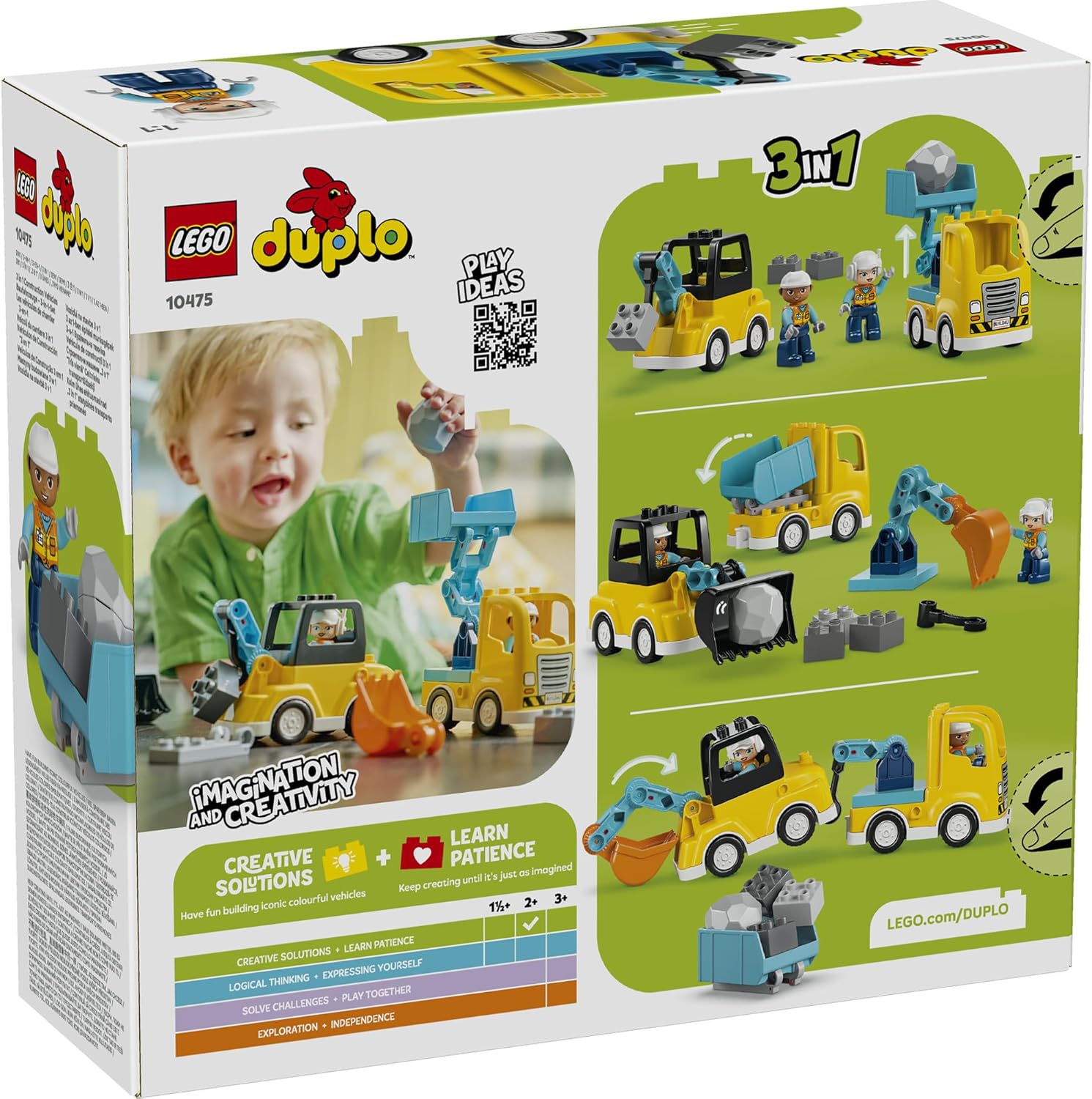 Lego Duplo 10475 3 in 1 Construction Vehicles 22Pcs