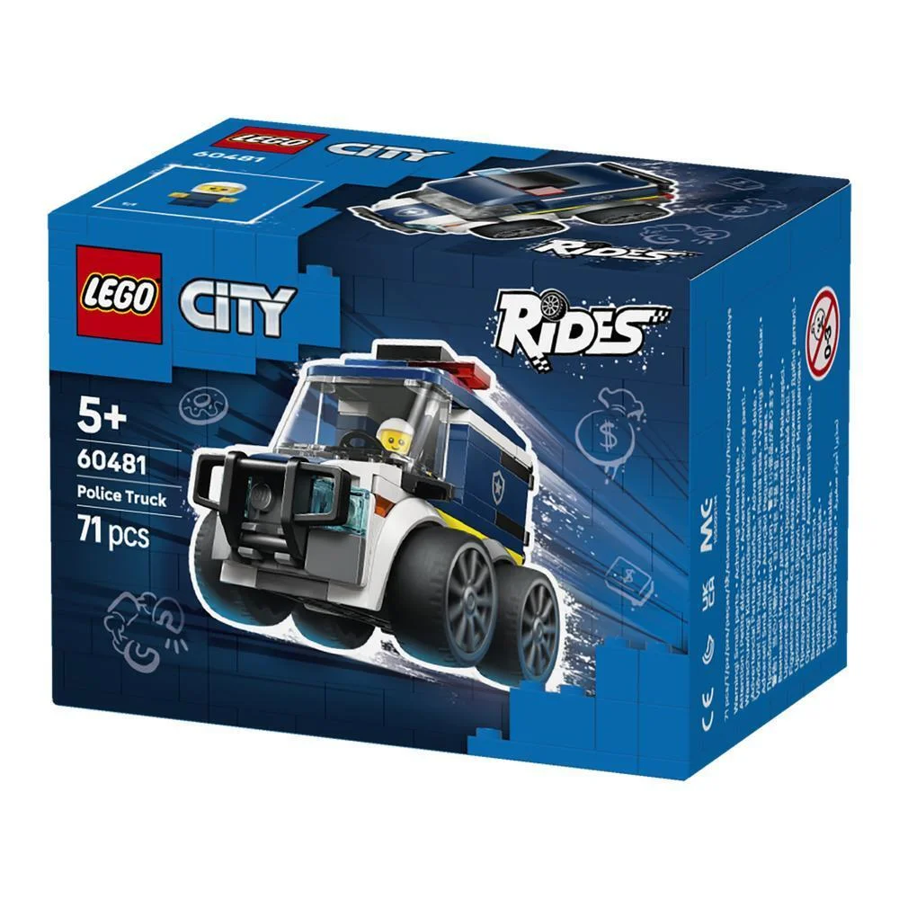 Lego 60481 City Rides Police Truck 71Pcs