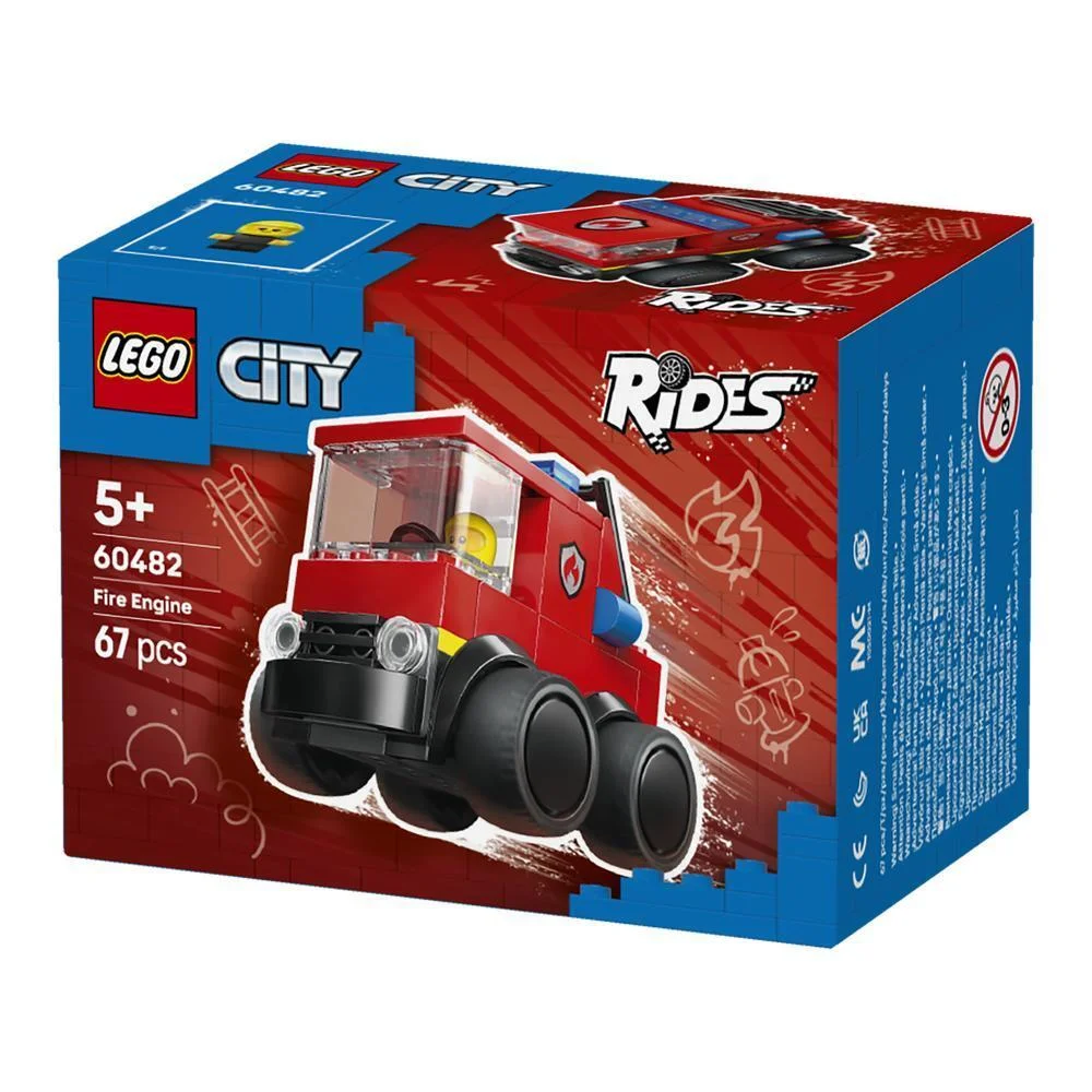 Lego 60482 City Rides Fire Truck 67Pcs