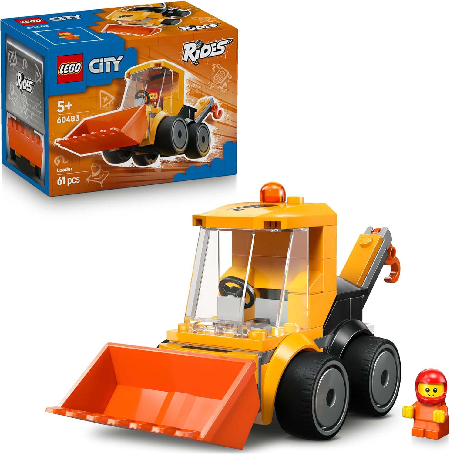 Lego 60483 City Ride Construction Loader 61Pcs