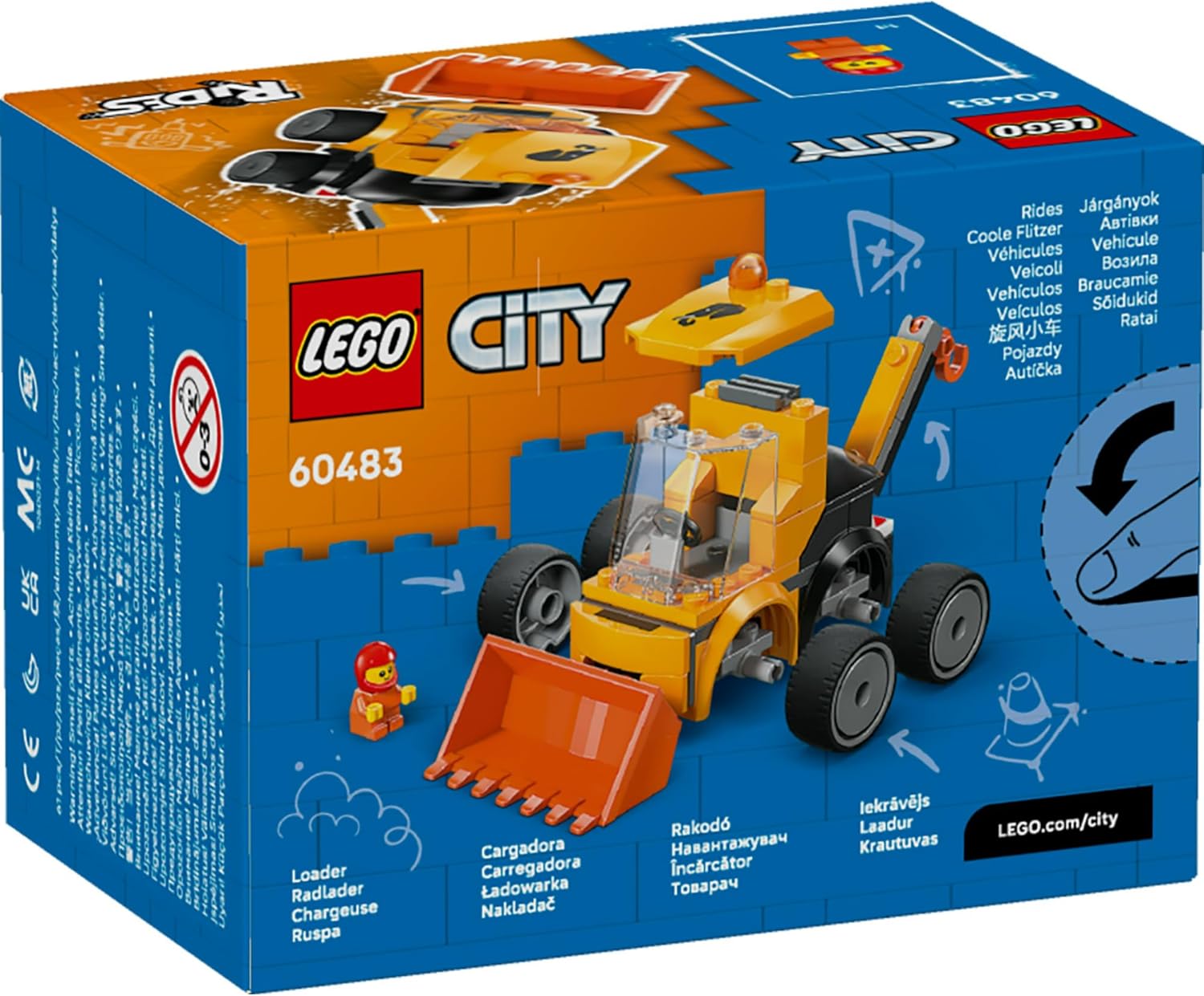 Lego 60483 City Ride Construction Loader 61Pcs