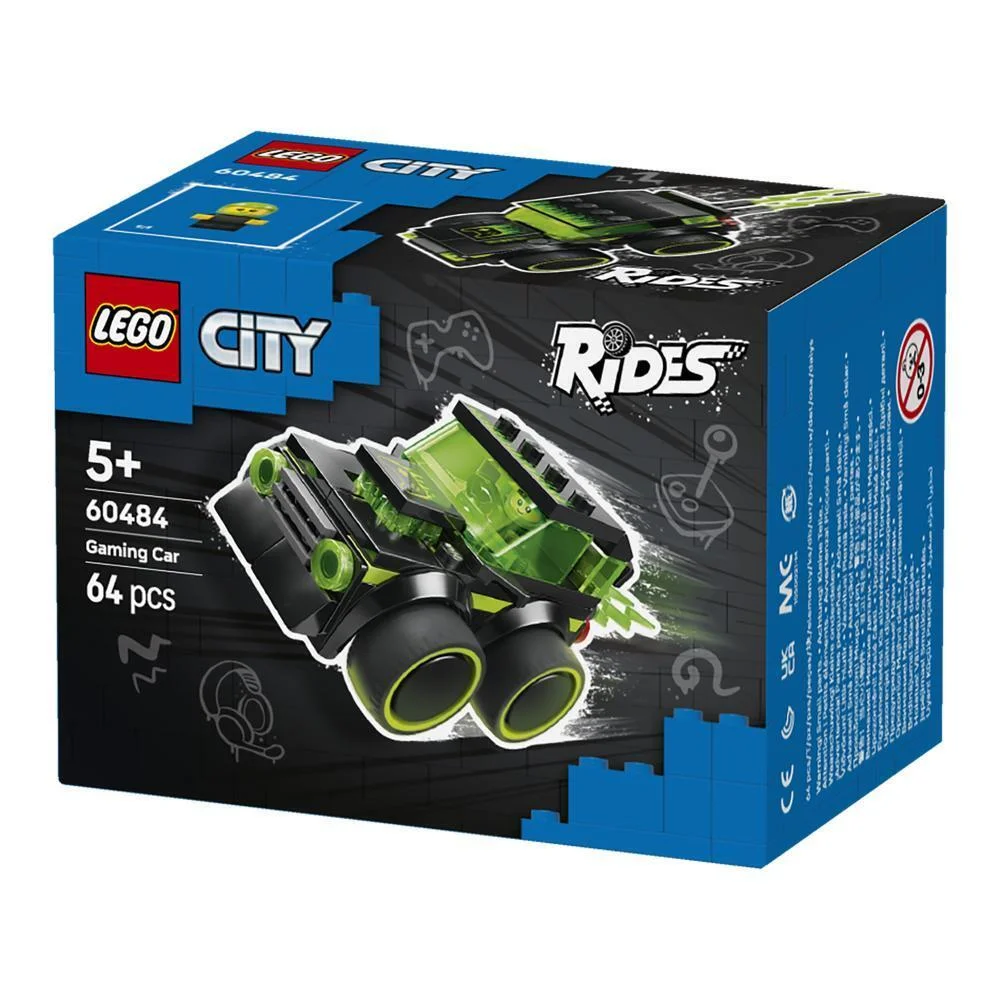 Lego 60484 City Rides Gaming Race Car 64Pcs