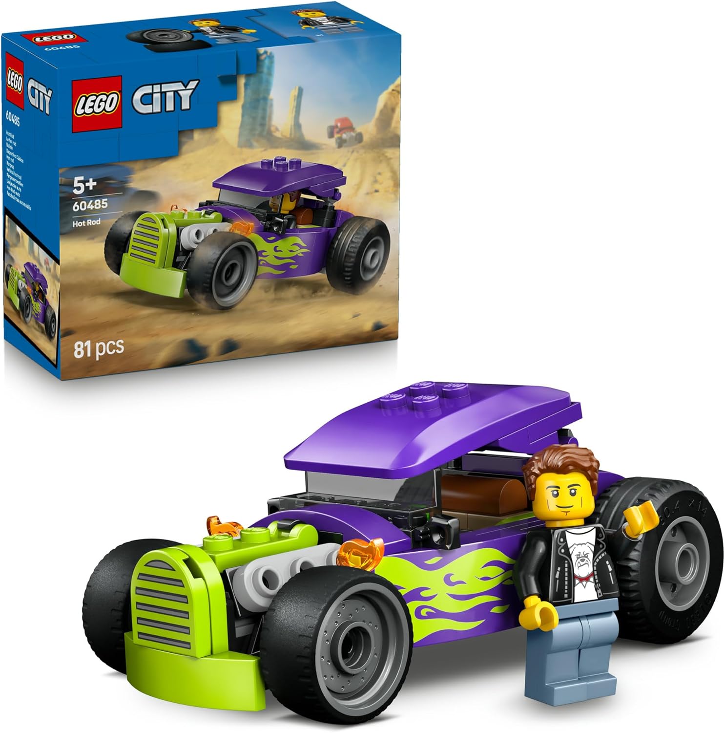 Lego City 60485 Hot Rod Car 81 Parts