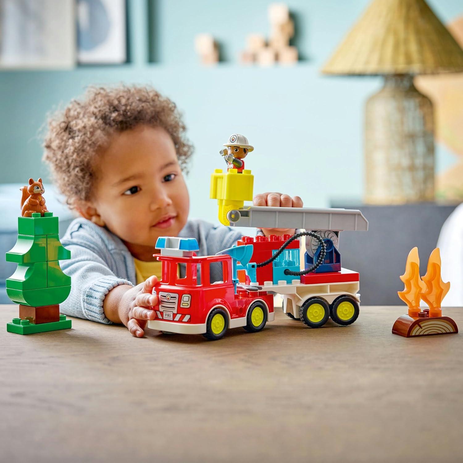 Lego Duplo 10473 Fire Truck with Hose and Firefighter 28Pcs