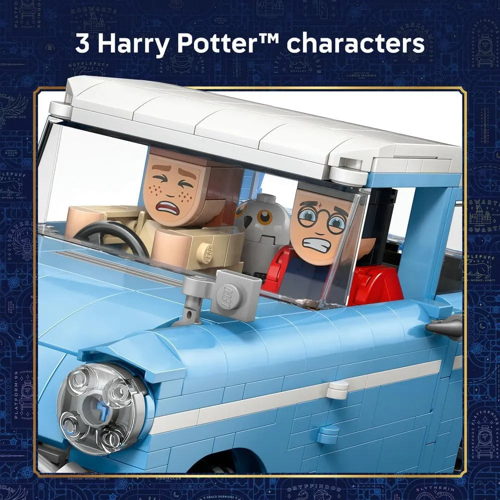 Lego Harry Potter Enchanted Flying Ford Anglia Car Model Kit with Figures