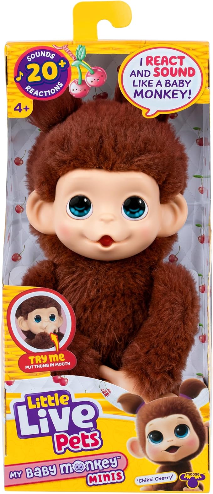 Little Live Pets Baby Monkey Minis Chikki Cherry