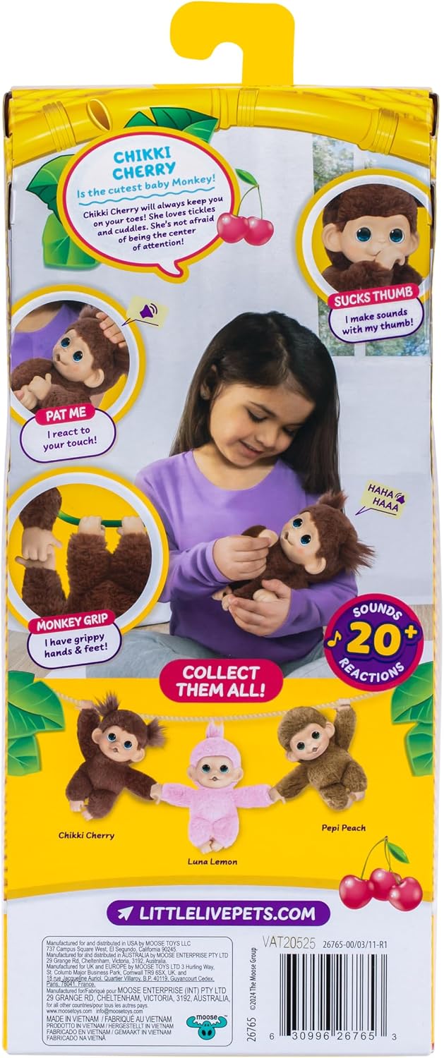 Little Live Pets Baby Monkey Minis Chikki Cherry